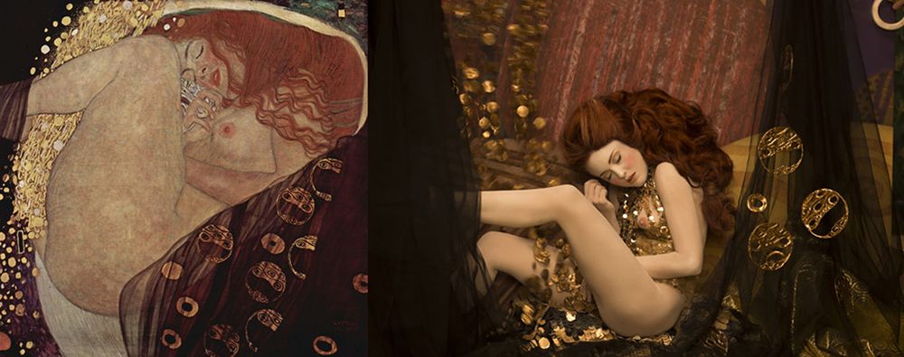 Fotografka odtworzyła obrazy Gustawa Klimta na wspaniałych zdjęciach 2