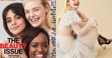 Elle Fanning, Camila Cabello i Aja Naomi King na okładce "Glamour"