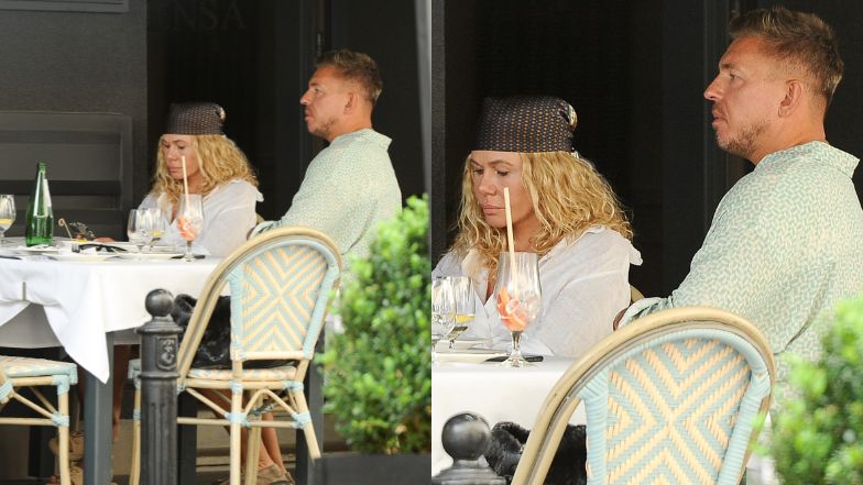 Katarzyna Wołejnio i Łukasz Jemioł na obiedzie