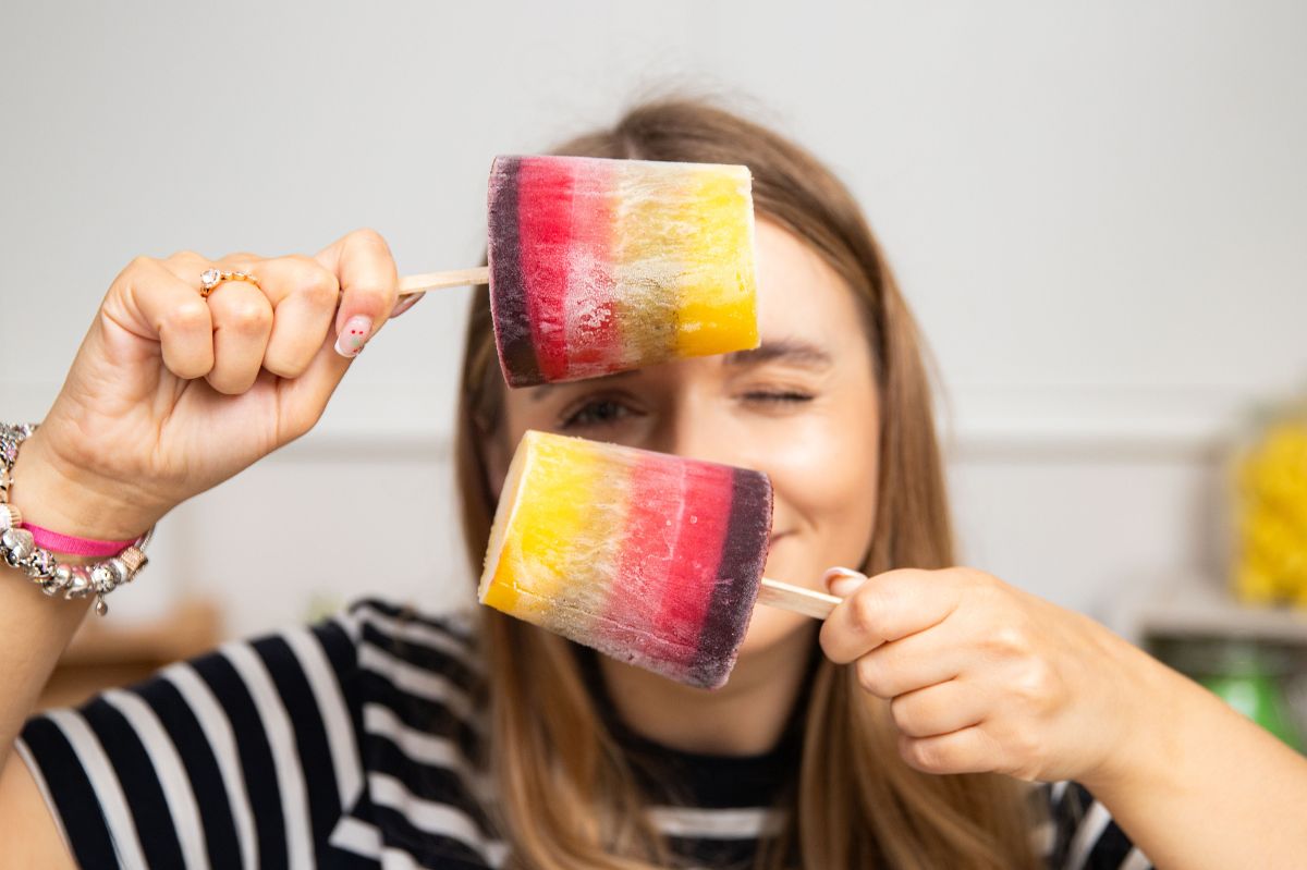 Cool off this summer with homemade rainbow fruit ice cream