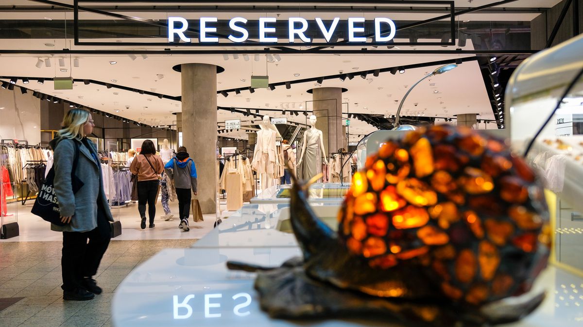 A Reserved store in the Zote Tarasy shopping center in Warsaw, Poland, on Tuesday, April 2, 2024. Polish inflation fell to the central bank's target for the first time in three years in March even as policymakers are expected to keep interest rates steady due to concerns over resurgent price growth later in 2024. Photographer: Damian Lemanski/Bloomberg via Getty Images