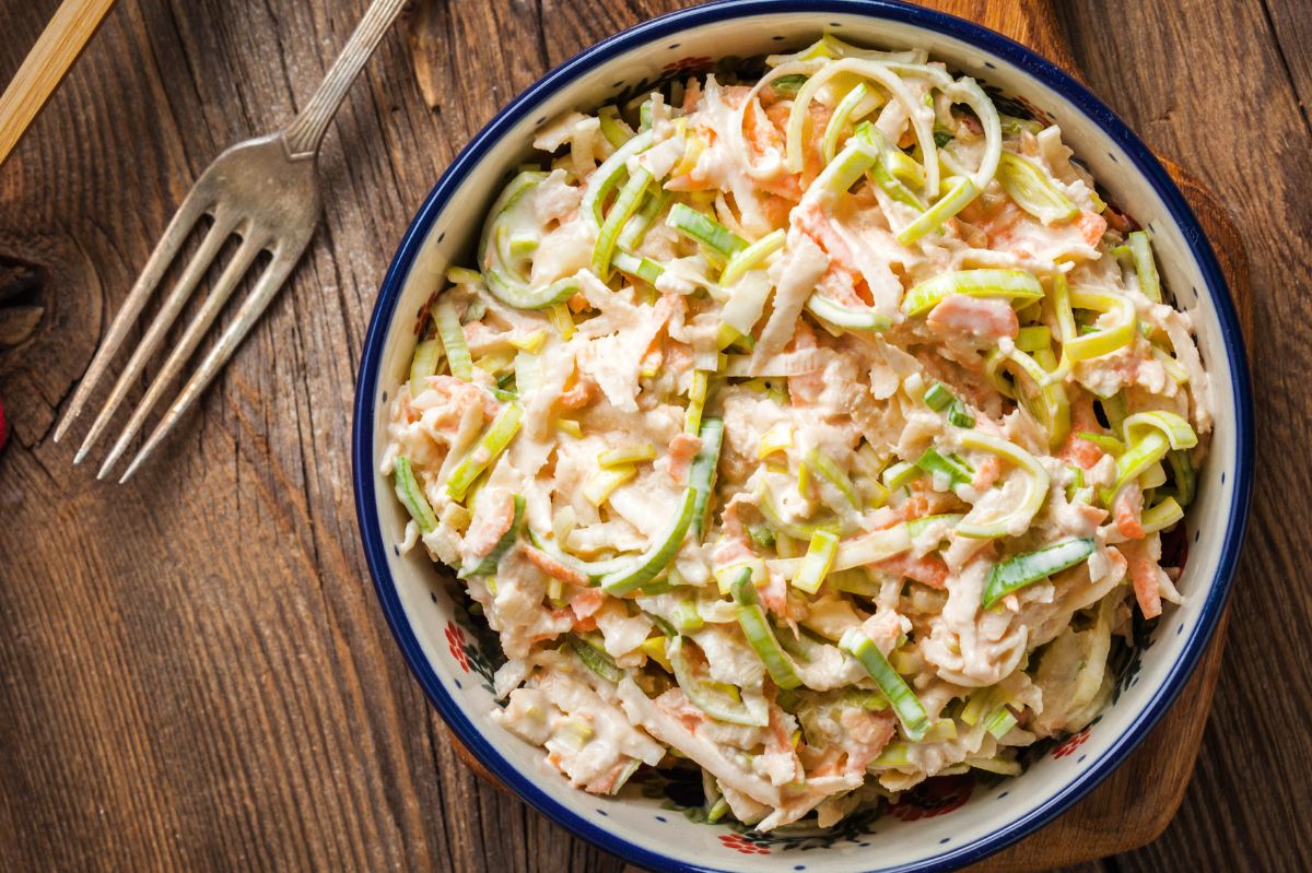 Porree-Apfel-Salat: Der neue Star auf Tischen