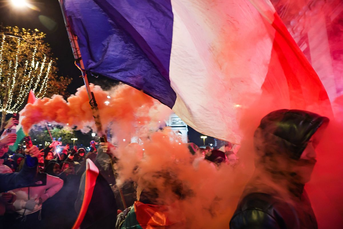 Po zwycięstwie nad Marokiem Francuzi i Marokańczycy wyszli na ulice francuskich miast
