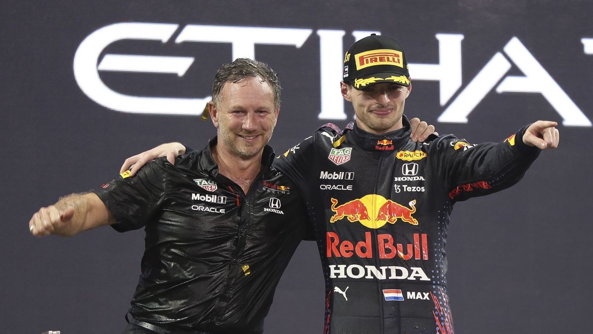 Christian Horner i Max Verstappen 