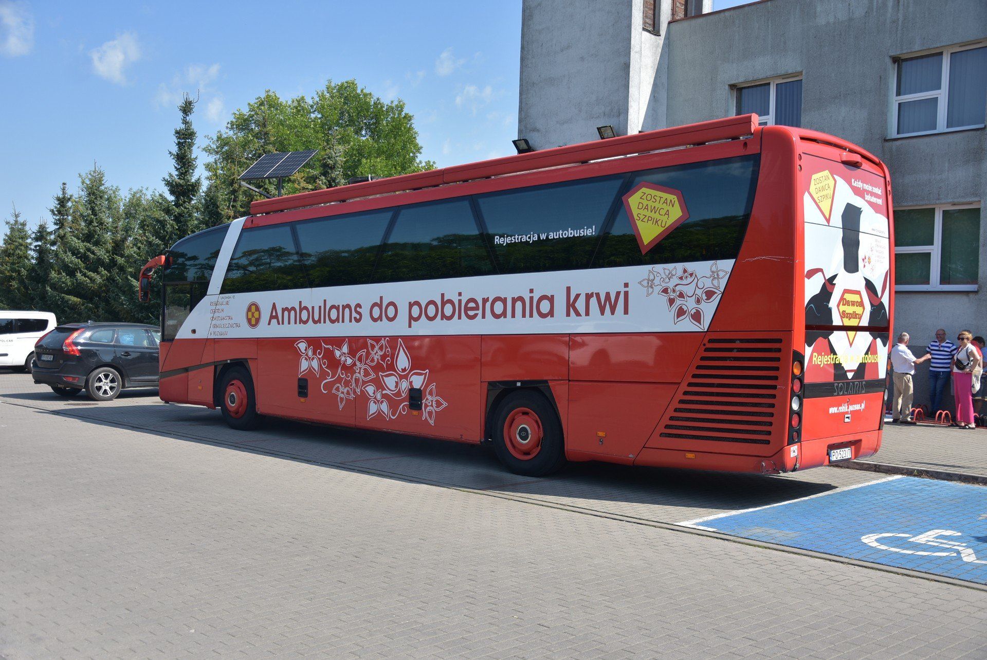 Zbiórka krwi pod GOK w Gołańczy