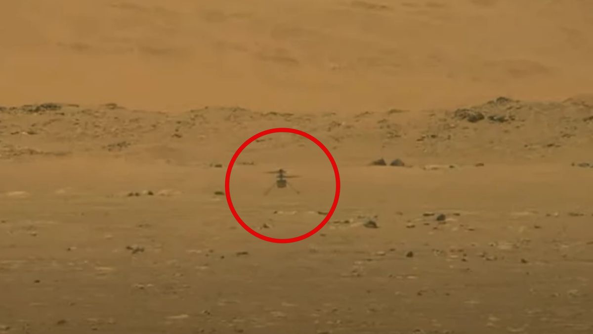 Niewielki śmigłowiec Ingenuity na Marsie