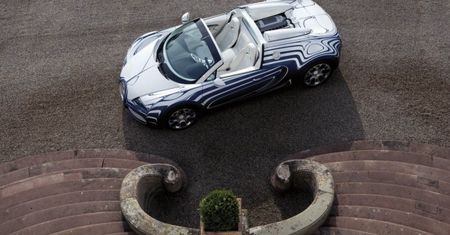 Przyprawiony porcelaną Veyron Grand Sport - edycja L'Or Blanc