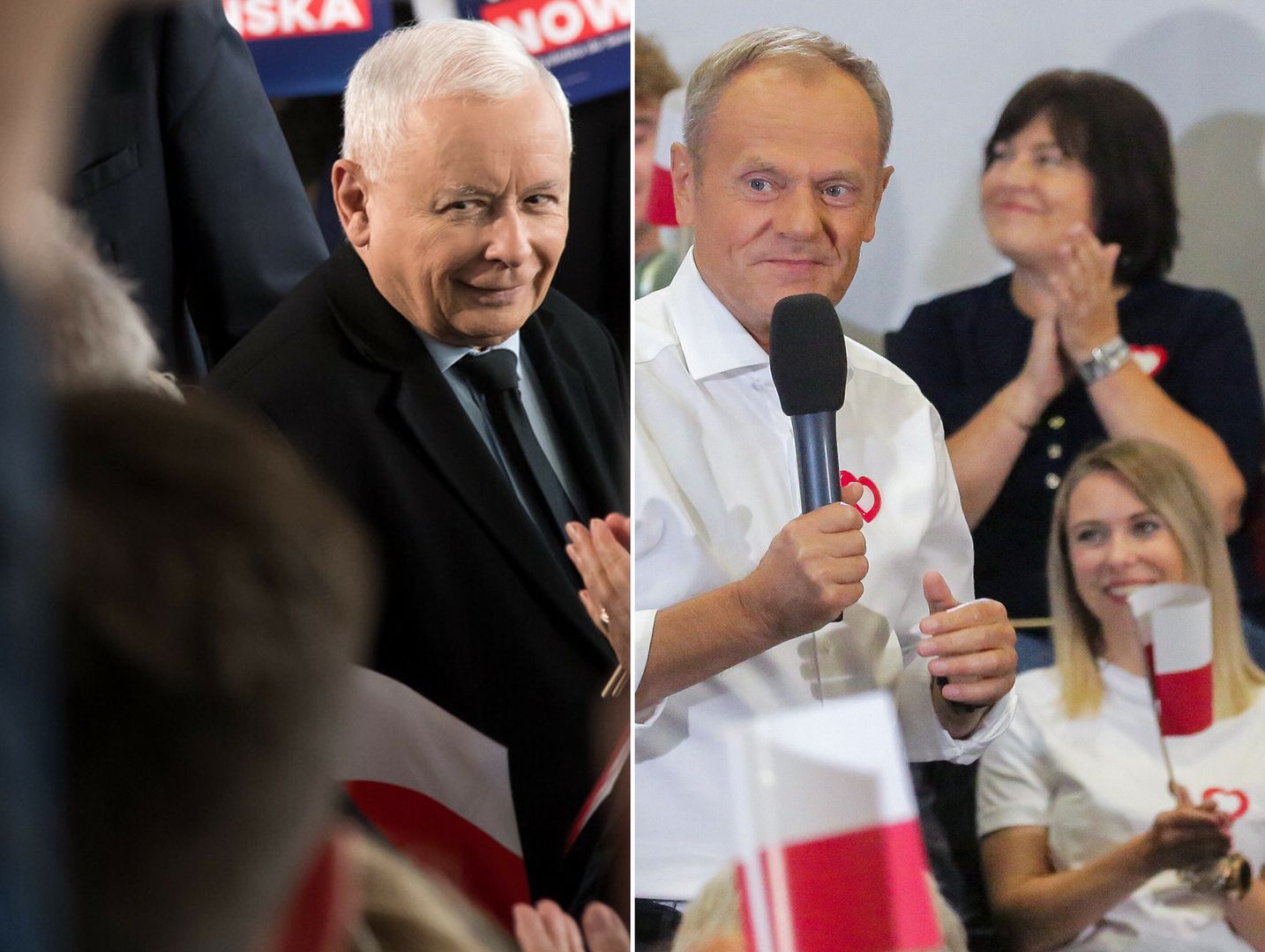 Jarosław Kaczyński i Donald Tusk mobilizowali wyborców