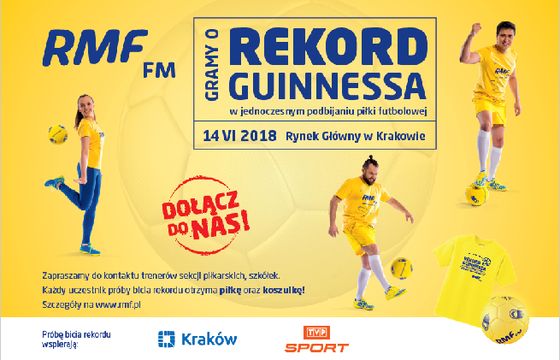 RMF FM z akcją bicia rekordu Guinnessa na otwarcie MŚ w piłce nożnej