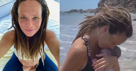 Blogerka urodziła dziecko... W OCEANIE! Poród relacjonowała na Instagramie: "Tylko ja, mój partner i fale. To było piękne" (FOTO)