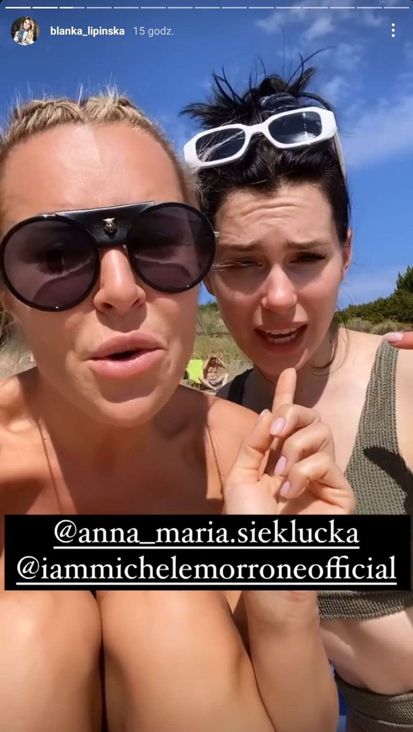 Blanka Lipińska topless i Michele Morrone składają życzenia Annie-Marii Siekluckiej