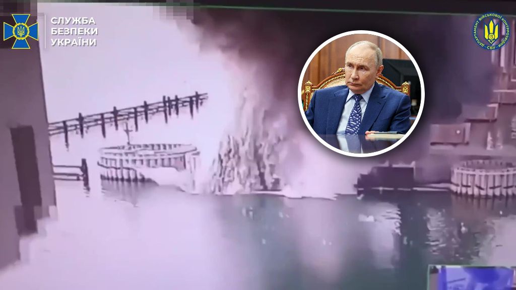 Ukraińcy trzeci raz uszkodzili Most Krymski