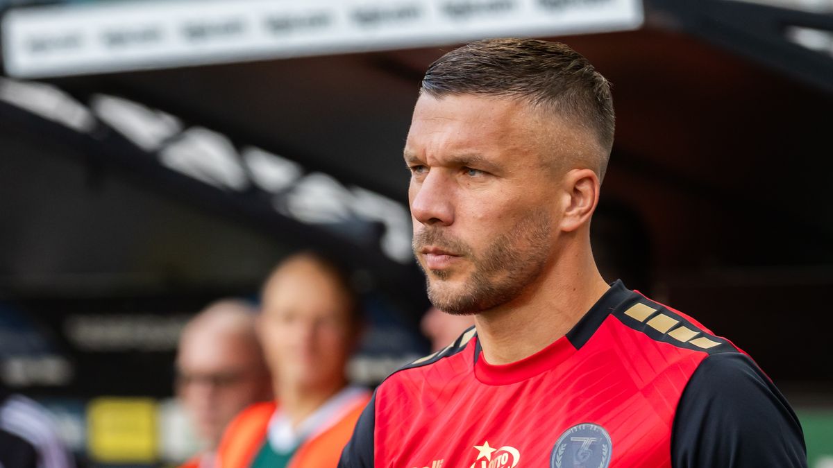 WARSAW, POLAND - 2023/09/24: Lukas Podolski of Gornik seen during the Polish PKO Ekstraklasa League match between Legia Warszawa and Gornik Zabrze at Marshal Jozef Pilsudski Legia Warsaw Municipal Stadium.
Final score; Legia Warszawa 2:1 Gornik Zabrze. (Photo by Mikolaj Barbanell/SOPA Images/LightRocket via Getty Images)