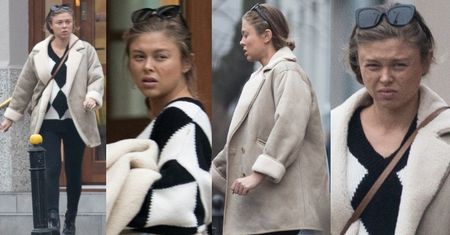CIĘŻARNA Joanna Opozda przechadza się po Warszawie. Widać już SPORY BRZUSZEK (ZDJĘCIA)