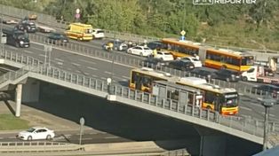 Warszawa: Dwie kolizje na Moście Łazienkowskim. Ruch w kierunku Pragi był utrudniony