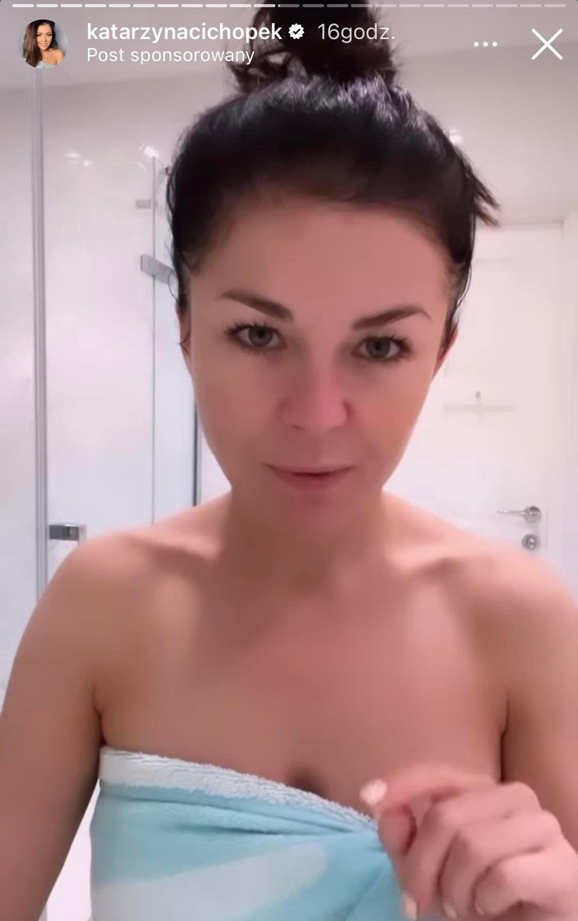 Katarzyna Cichopek zaprosiła swoich obserwatorów do łazienki 