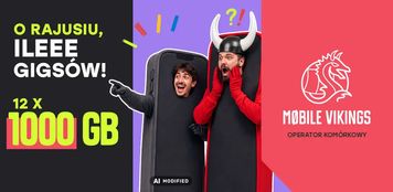 Mobile Vikings rozdaje nawet 12 000 GB. Wystarczy wybrać plan i wpisać kod