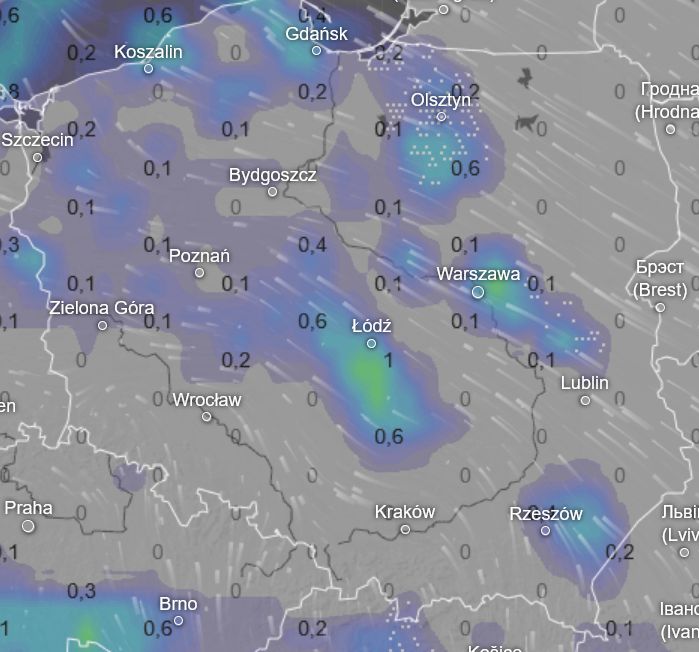 Opady śniegu 14 listopada