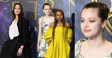15-letnia córka Angeliny Jolie bryluje na brytyjskiej premierze filmu "Eternals" W SUKIENCE MAMY (ZDJĘCIA)