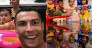 Cristiano Ronaldo świętuje z gromadką dzieci 2. urodziny córki na bajkowym przyjęciu. Słodko? (FOTO)