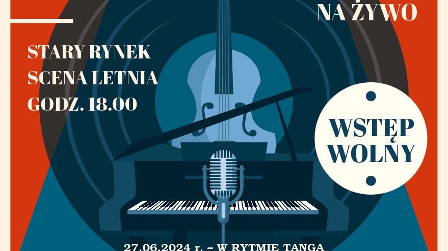 Plakat muzyczne czwartki na płockiej starówce