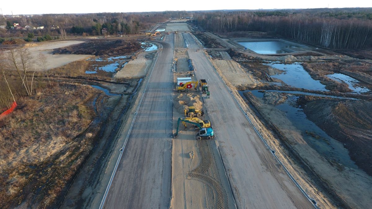 Budowa drogi ekspresowej S14 Lublinek-Aleksandrów Łódzki, stan po 28 miesiącach