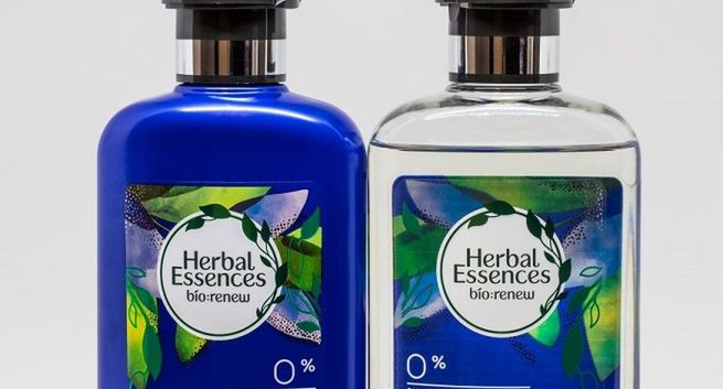 Herbal Essences w butelkach z plastiku z recyklingu molekularnego