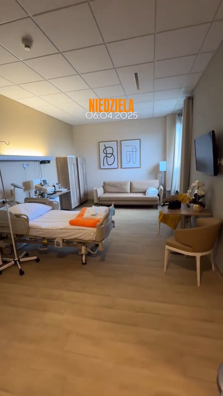 Deynn pokazała pokój rodzinny w szpitalu