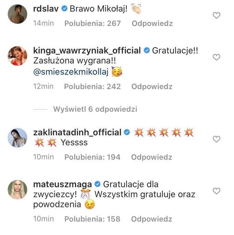 Fani zachwyceni zwycięzcą finału "Top Model"