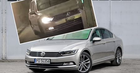 Passat odbijał się od ścian jak piłka. Wjazd na parking okazał się za wąski