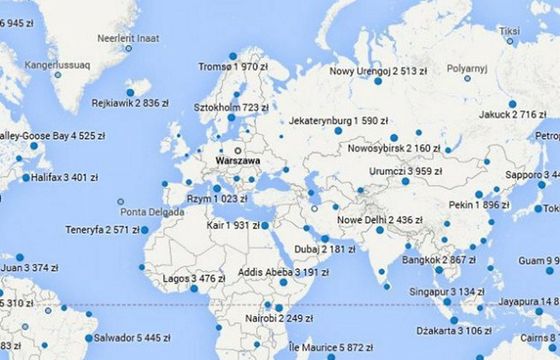 Google uruchomiło wyszukiwarkę lotów w Polsce