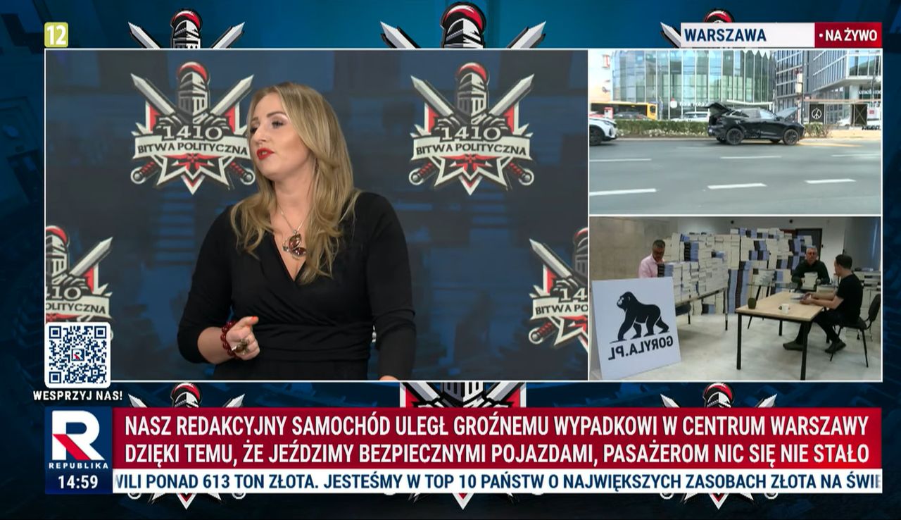 Wypadek auta Republiki. Zderzenie z pojazdem niemieckiej dyplomacji