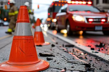 Łódź: Poważny wypadek pod estakadą. Zderzył się tramwaj i autobus. Są ranni i duże utrudnienia w ruchu