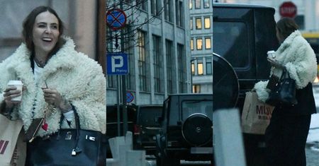 Roześmiana od ucha do ucha Maja Sablewska zostawiła mercedesa za PÓŁ BAŃKI na zakazie i pognała na zakupy (ZDJĘCIA)
