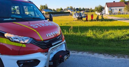 5-latek na rowerze wjechał pod ciężarówkę. Dramatyczny wypadek