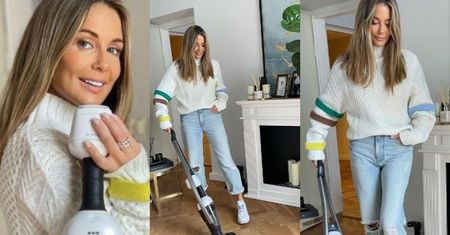 Małgorzata Rozenek w perfekcyjnej stylizacji odkurza CZYSTĄ PODŁOGĘ. Inspirujące? (FOTO)