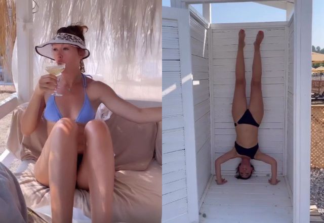 Klaudia Halejcio w bikini na tureckiej plaży