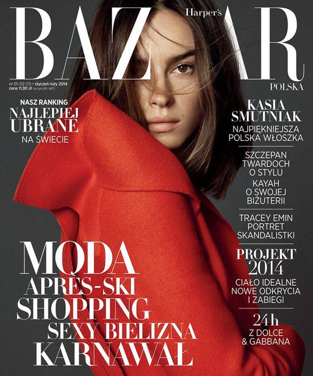 Kasia Smutniak na okładce "Harper's Bazaar"!