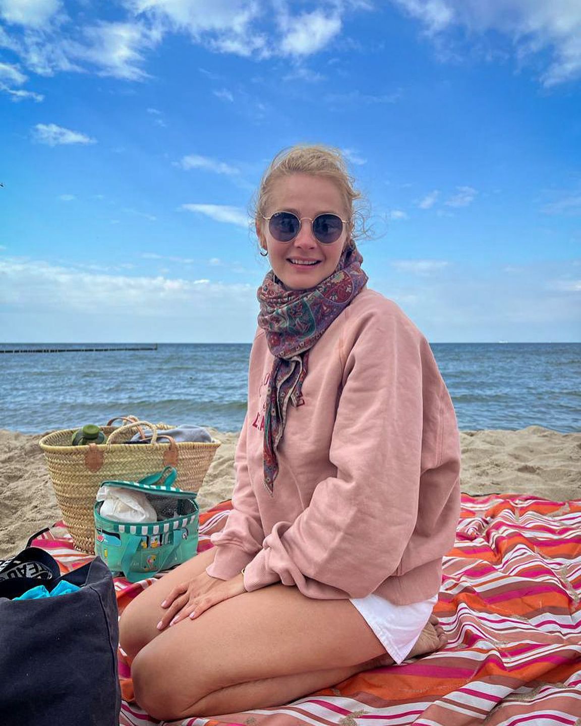 Małgorzata Socha na wakacjach z dziećmi