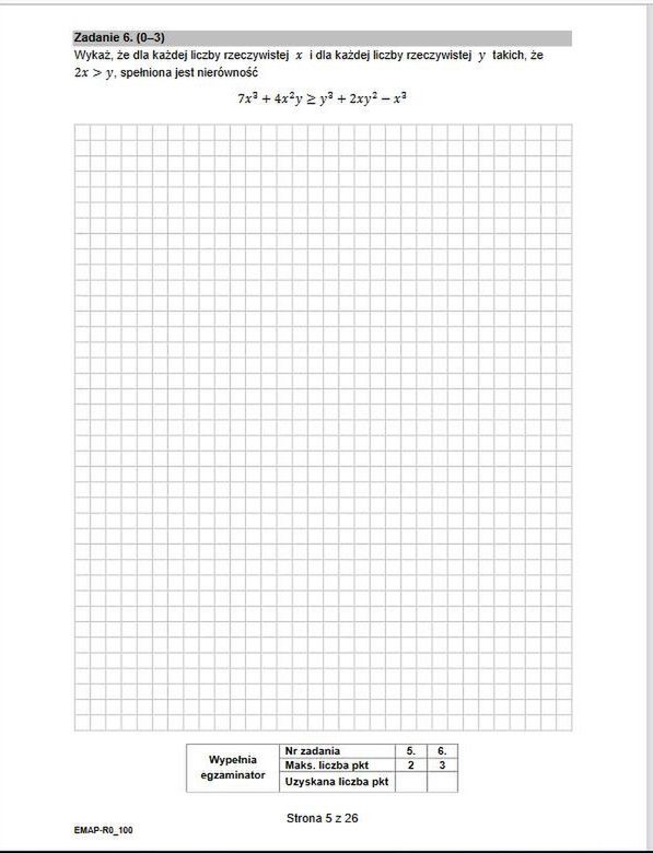 Matura rozszerzona z matematyki