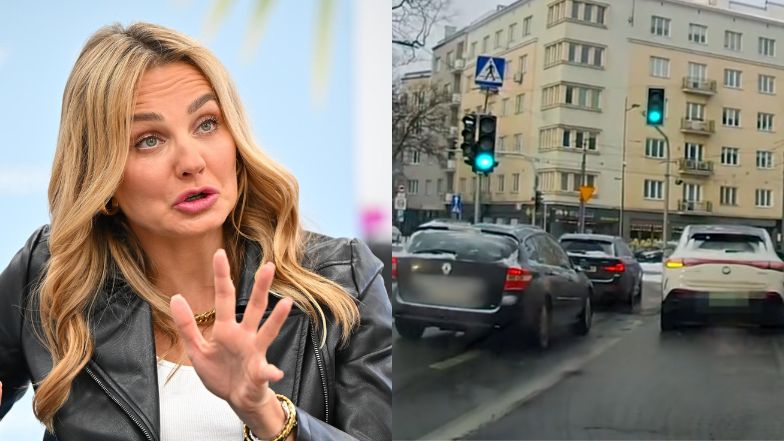 Mamy nagranie z niebezpiecznego rajdu Małgorzaty Sochy. Mogło dojść do poważnej kolizji! (WIDEO)