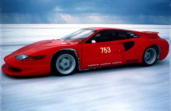 Ferrari Testa d'Oro w wersji z roku 1991 podczas próby bicia rekordu prędkości (fot. archiwum Colani)
