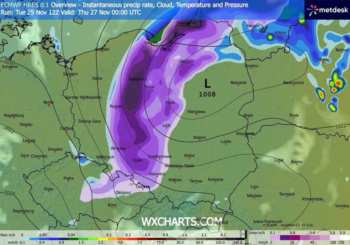 Przed nami kilka godzin opadów śniegu