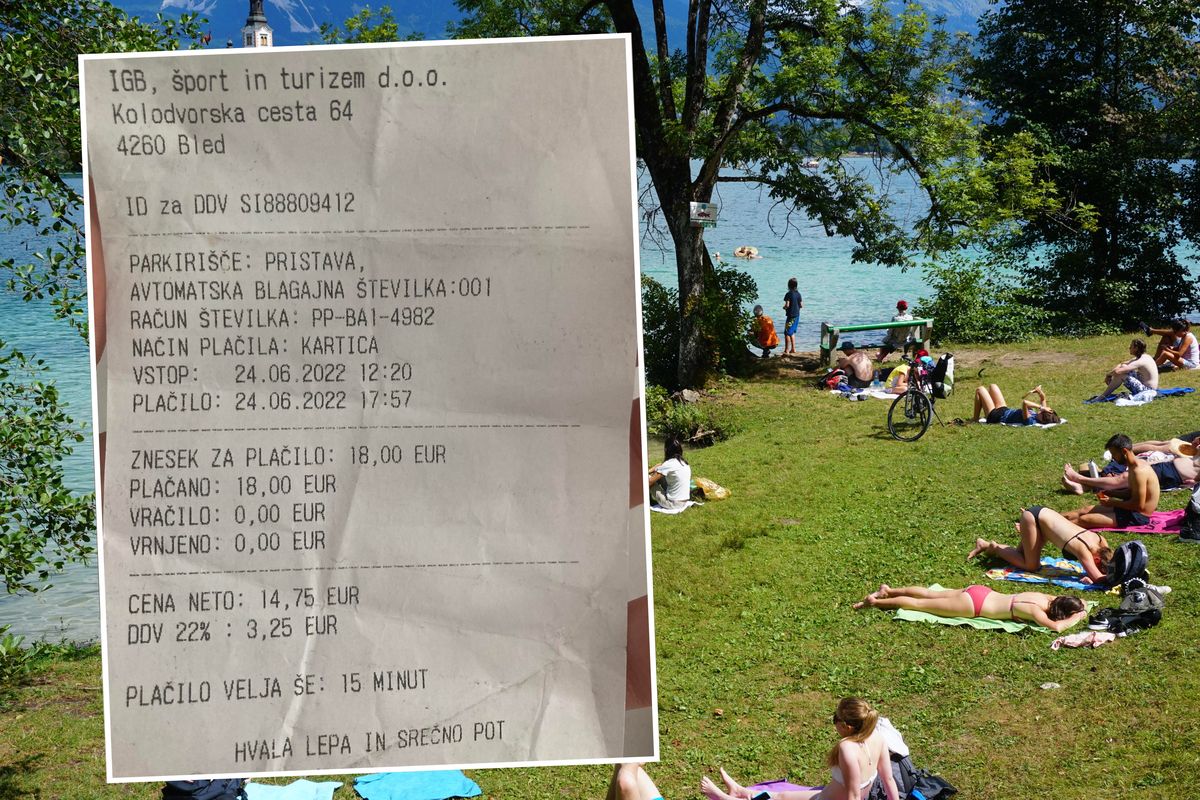 Nasza czytelniczka za parking nad jeziorem Bled zapłaciła 87 zł