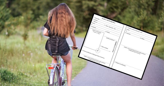 Dzieci między 10 a 18 rokiem życia muszą mieć ze sobą kartę rowerową podczas przejażdżek