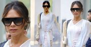 Zmarznięta Victoria Beckham w zwiewnej sukience za 10 tysięcy