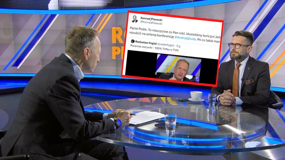 Spięcie w studiu TVN przeniosło się do internetu