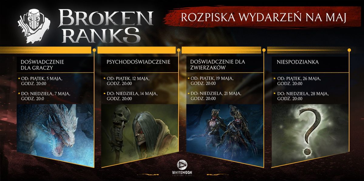 Aktywny maj w Broken Ranks. Więcej doświadczenia nie tylko dla Waszych postaci