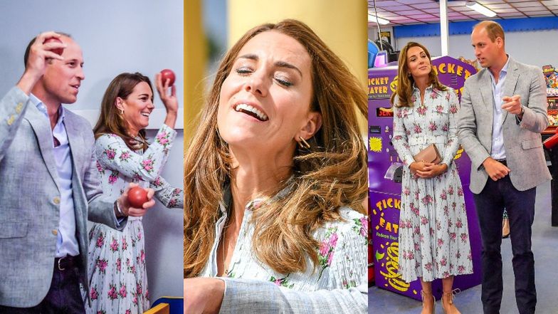 Książę William i Kate Middleton odwiedzają salon gier