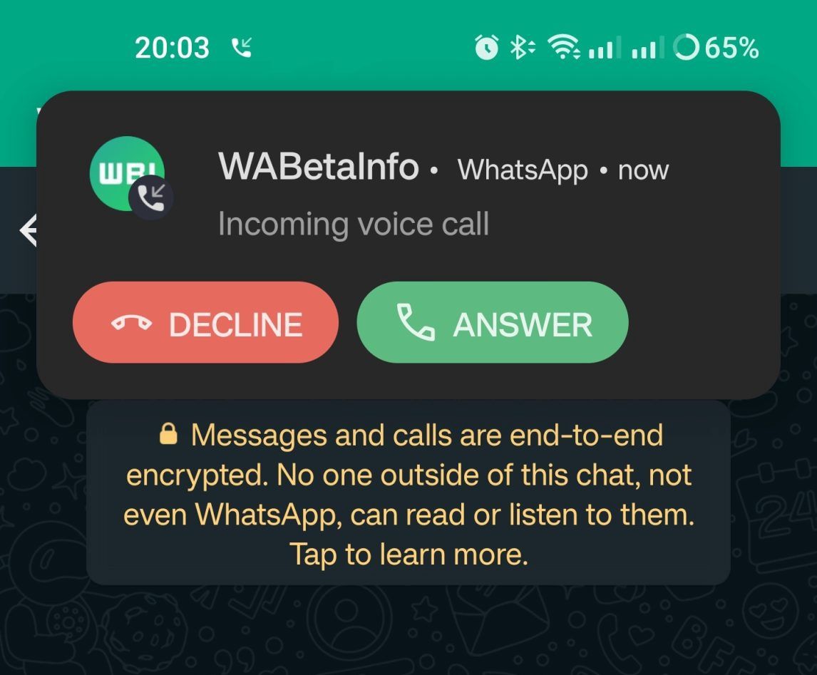 Nowe powiadomienia w WhatsAppie